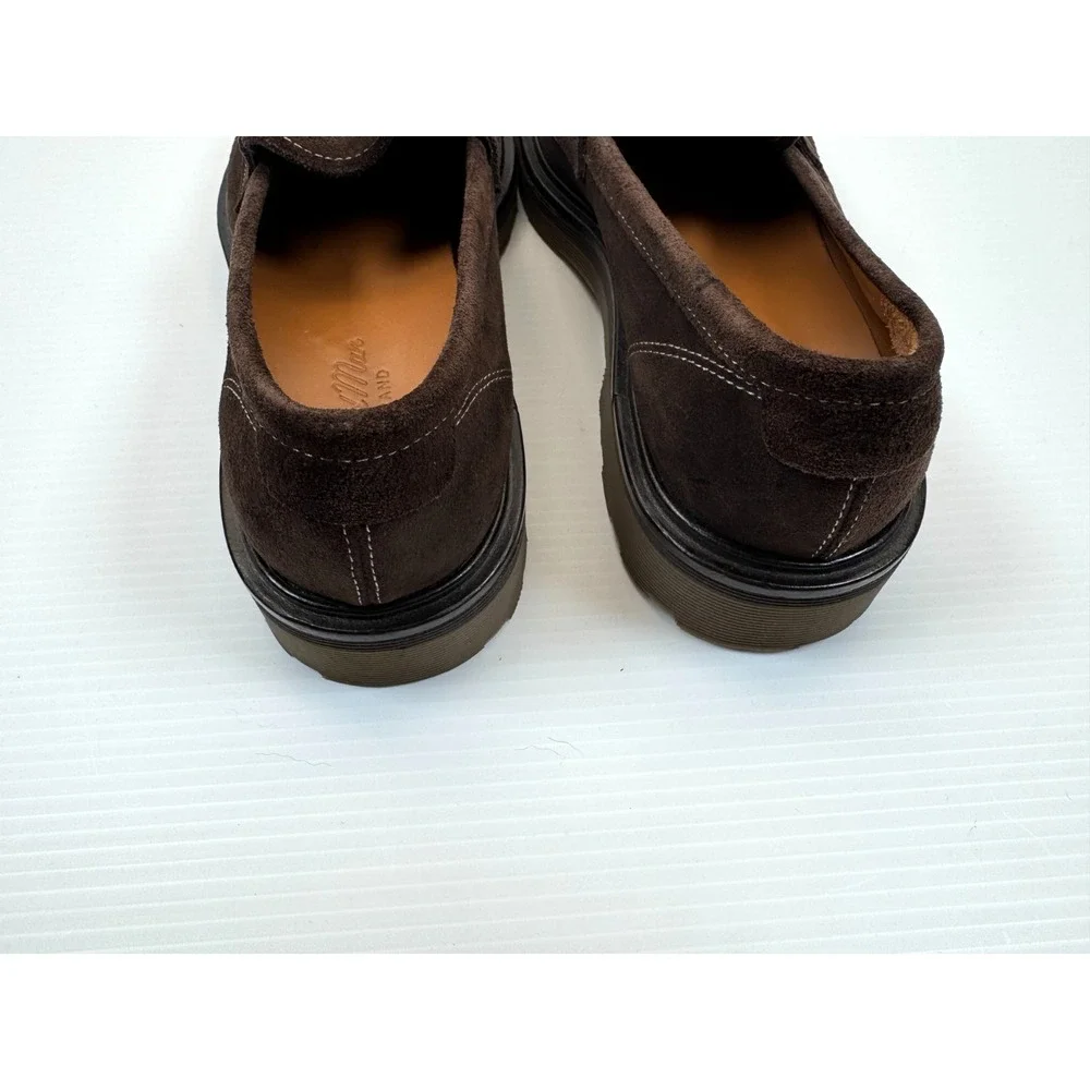 GOOD MAN BRAND Lexington Penny Loafer Mens 8 EUC Leather Suede‎ Slip on Brown